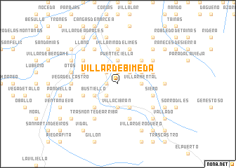 map of Villar de Bimeda