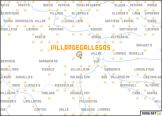 map of Villar de Gallegos