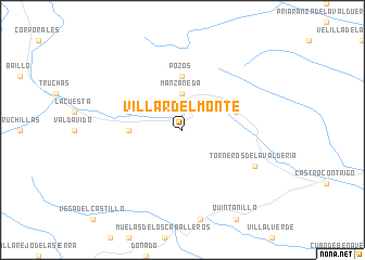 map of Villar del Monte