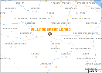 map of Villar de Peralonso