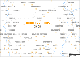 map of Villardevós