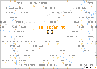 map of Villardevós