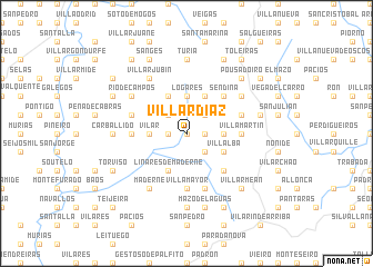 map of Villardíaz