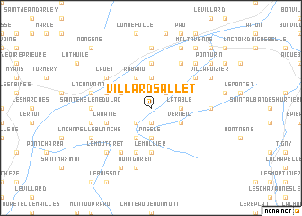 map of Villard-Sallet