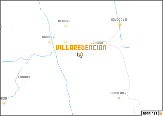 map of Villa Redención