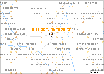 map of Villarejo de Órbigo