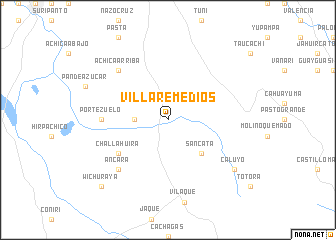 map of Villa Remedios