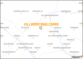map of Villarroya del Campo