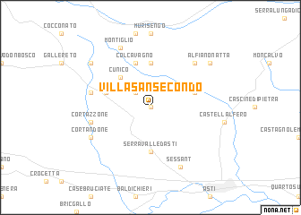 map of Villa San Secondo