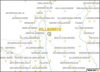 map of Villavante