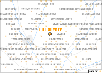 map of Villavente