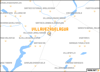 map of Villaveza del Agua