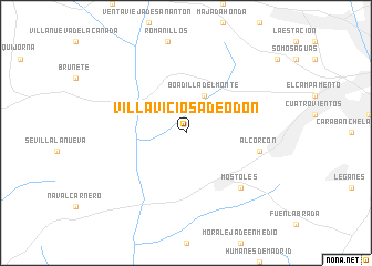 map of Villaviciosa de Odón