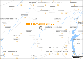 map of Villaz-Saint-Pierre