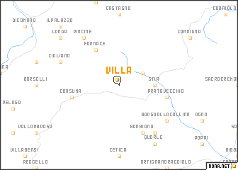 map of Villa