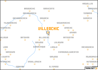 map of Villeachic