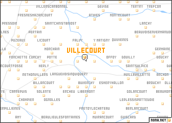 map of Villecourt