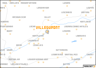 map of Ville-du-Pont