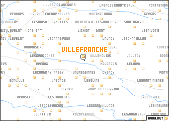 map of Villefranche