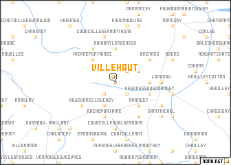 map of Villehaut