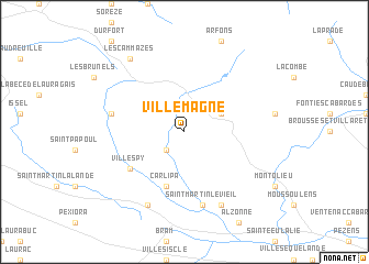 map of Villemagne