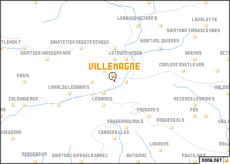 map of Villemagne