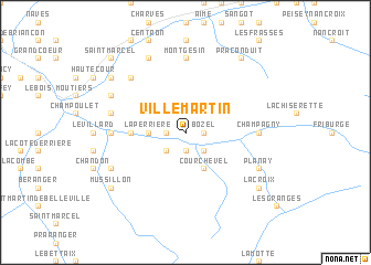 map of Villemartin