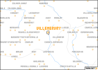 map of Villemervry