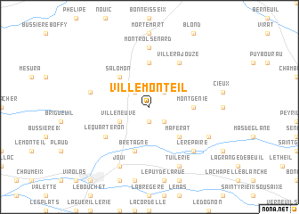 map of Villemonteil