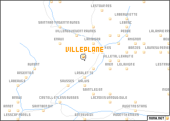 map of Villeplane