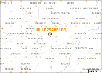 map of Villers-au-Flos