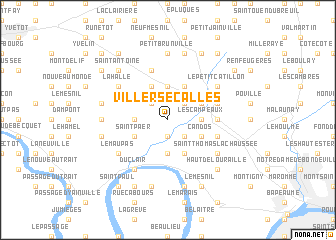 map of Villers-Écalles