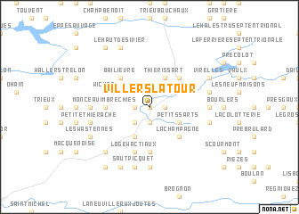 map of Villers-la-Tour