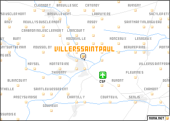 map of Villers-Saint-Paul