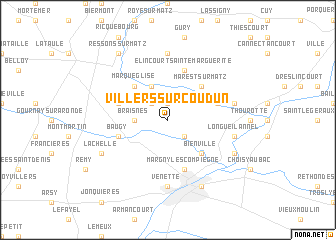 map of Villers-sur-Coudun