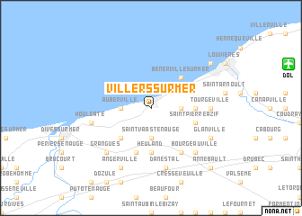 map of Villers-sur-Mer