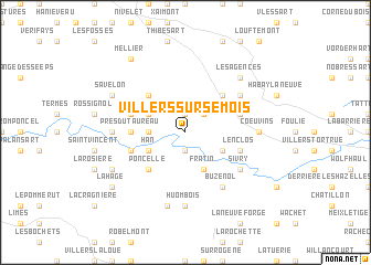 map of Villers-sur-Semois
