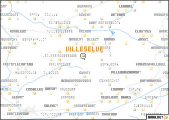 map of Villeselve