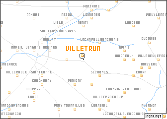 map of Villetrun