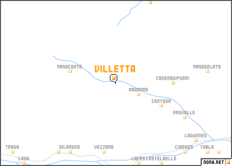 map of Villetta