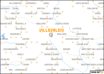 map of Ville-Valeix