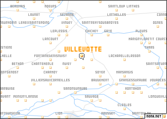 map of Villevotte