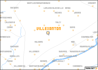 map of Villexanton