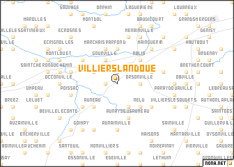 map of Villiers-Landoue