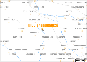 map of Villiers-sur-Suize