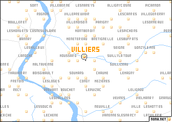 map of Villiers