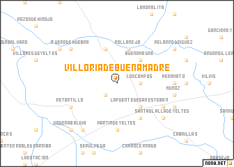 map of Villoría de Buenamadre
