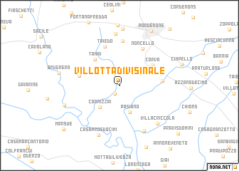 map of Villotta di Visinale