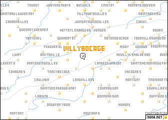 map of Villy-Bocage