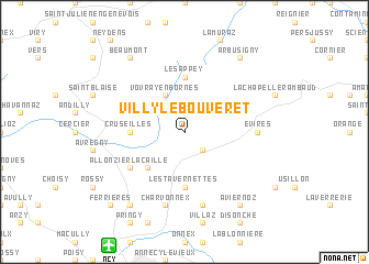 map of Villy-le-Bouveret